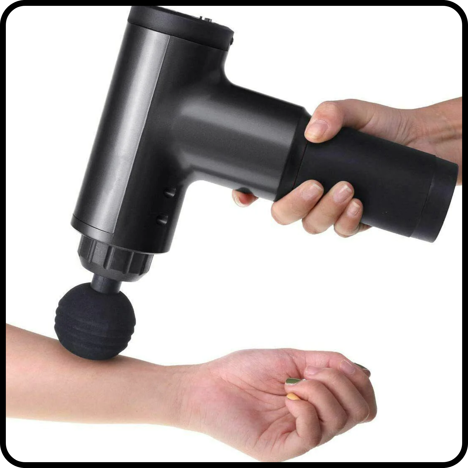 Massage Gun - Percussion Massager Deep Tissue Muscle Vibrating Relaxing + 4 Heads